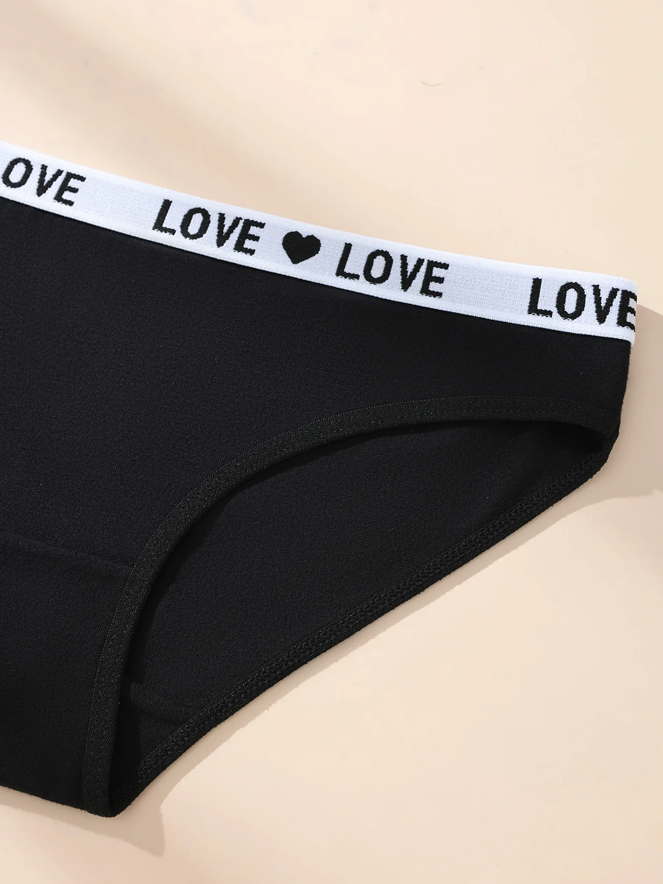 7Pcs/Set Sexy Women Panties Cotton Panty Black Underpants Letter Girls Briefs Breathable Underpants Plus Size Female Lingerie - Image 5