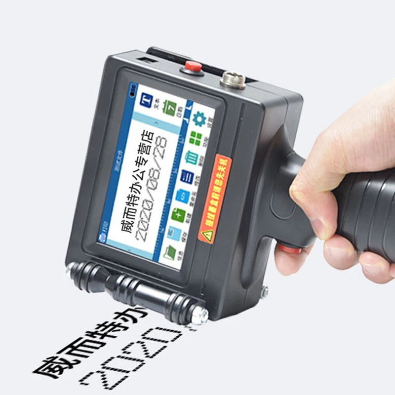 Imagem -03 - Indústria Handheld Inkjet Impressora Móvel Portátil Pequeno Código de Barras Código qr Data de Expiração Impressão do Logotipo 127 Milímetros