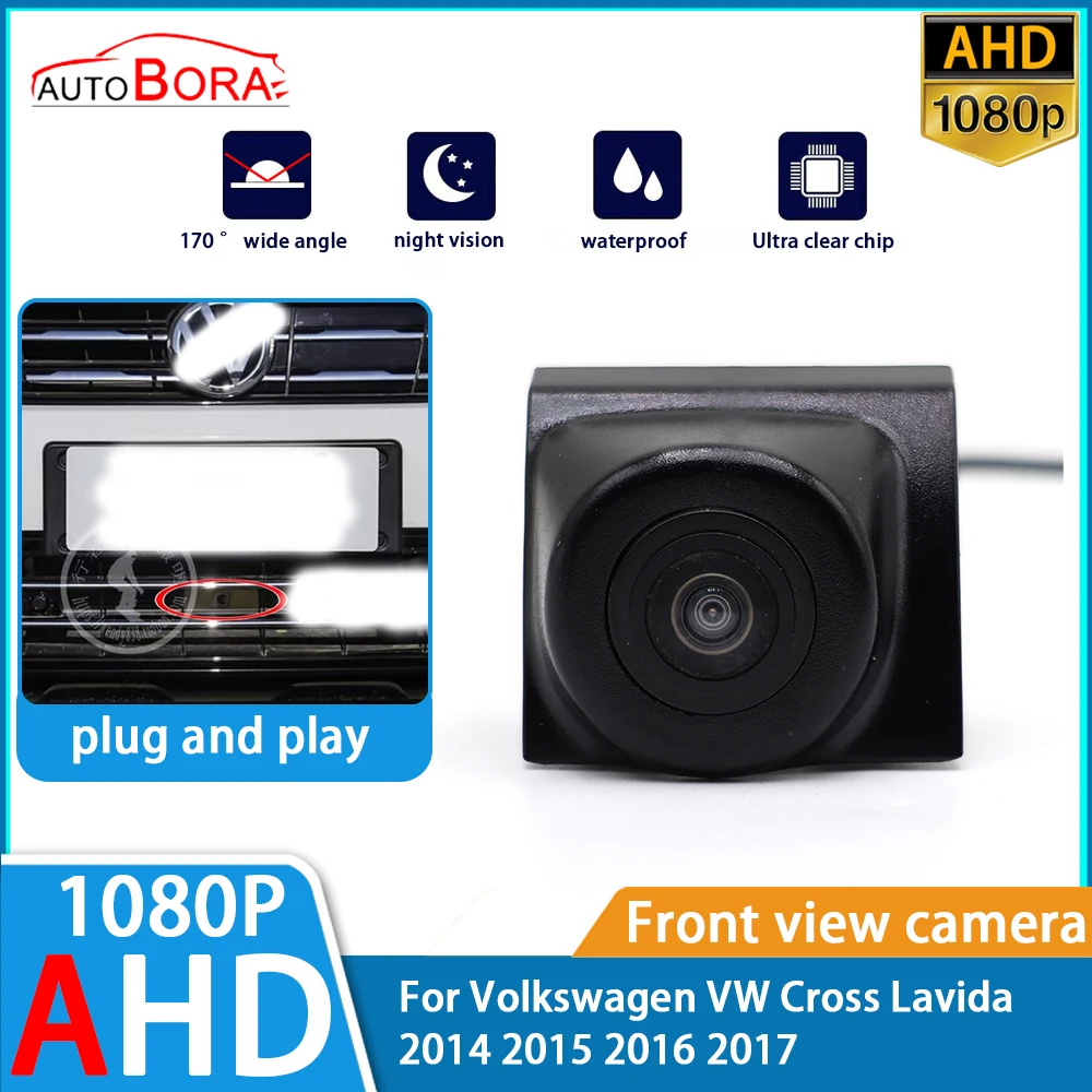 

ZhuCamX AHD 1080p Ultra Clear Night Vision LOGO Parking Front View Camera For Volkswagen VW Cross Lavida 2014 2015 2016 2017