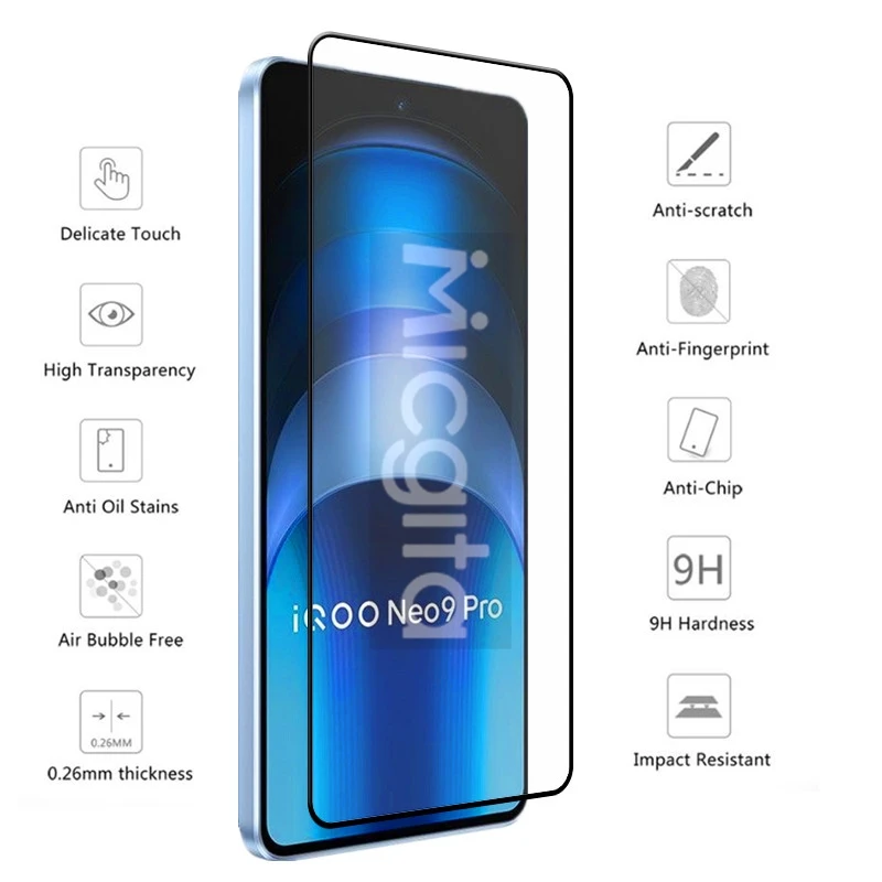 For VIVO IQOO Neo 9s pro Neo 9pro Neo 9 Screen protector Front Tempered glass film 9H Anti-Scratch 4/3/2/1PCS