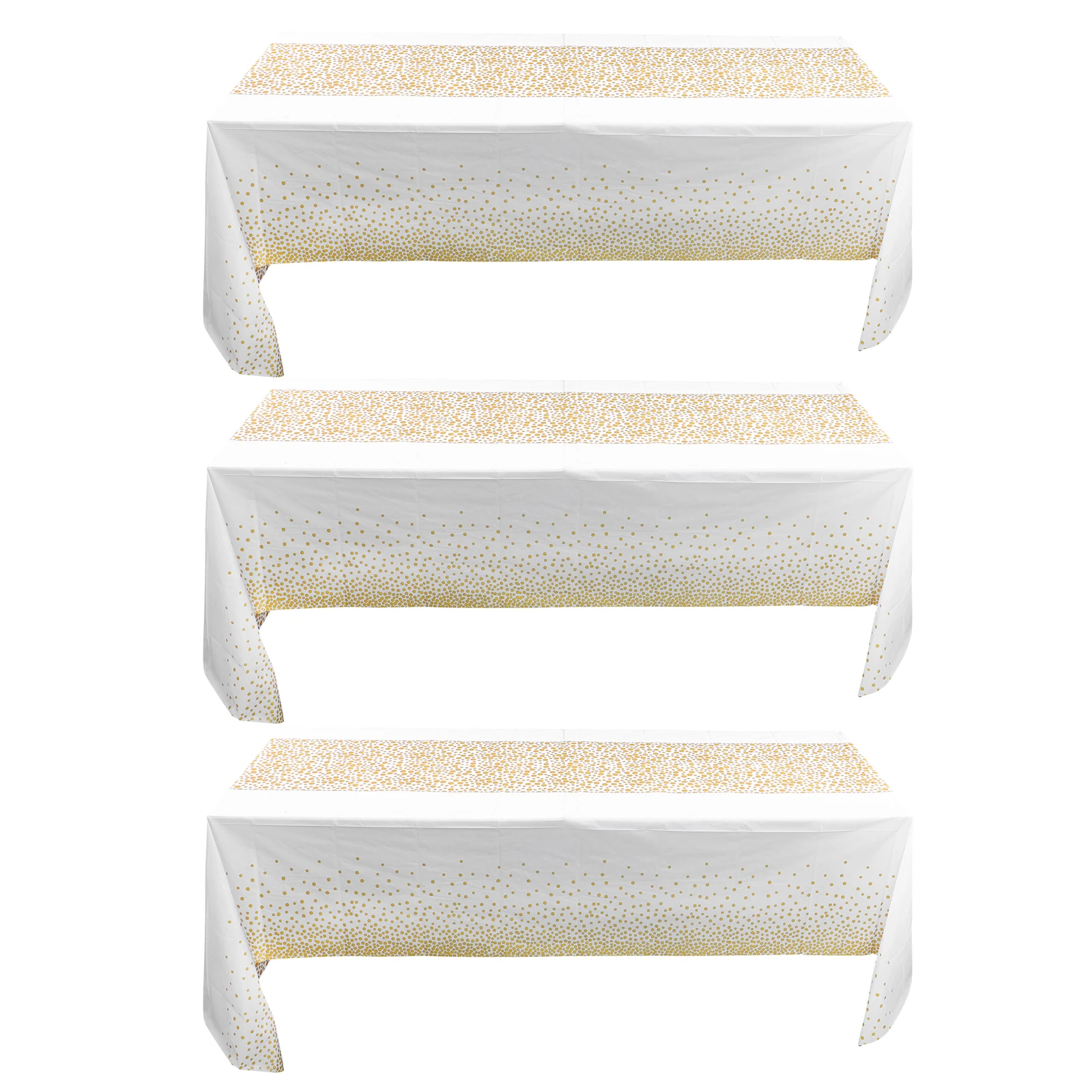 

3 Pcs PEVA Tablecloth Decorative Waterproof Birthday Party Table Cover Kitchen Runner Buffet nament Sequin Home Dining