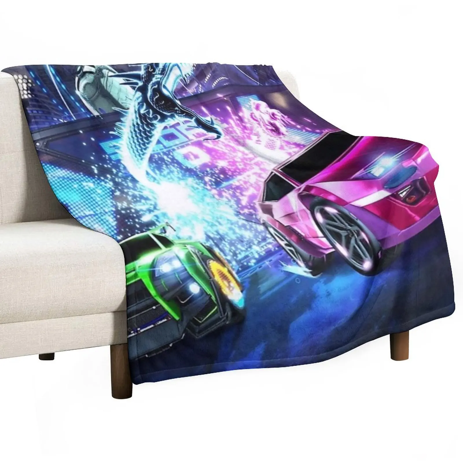 Rocket Car Soccer Throw Blanket blankets ands for winter for babies anime Blankets