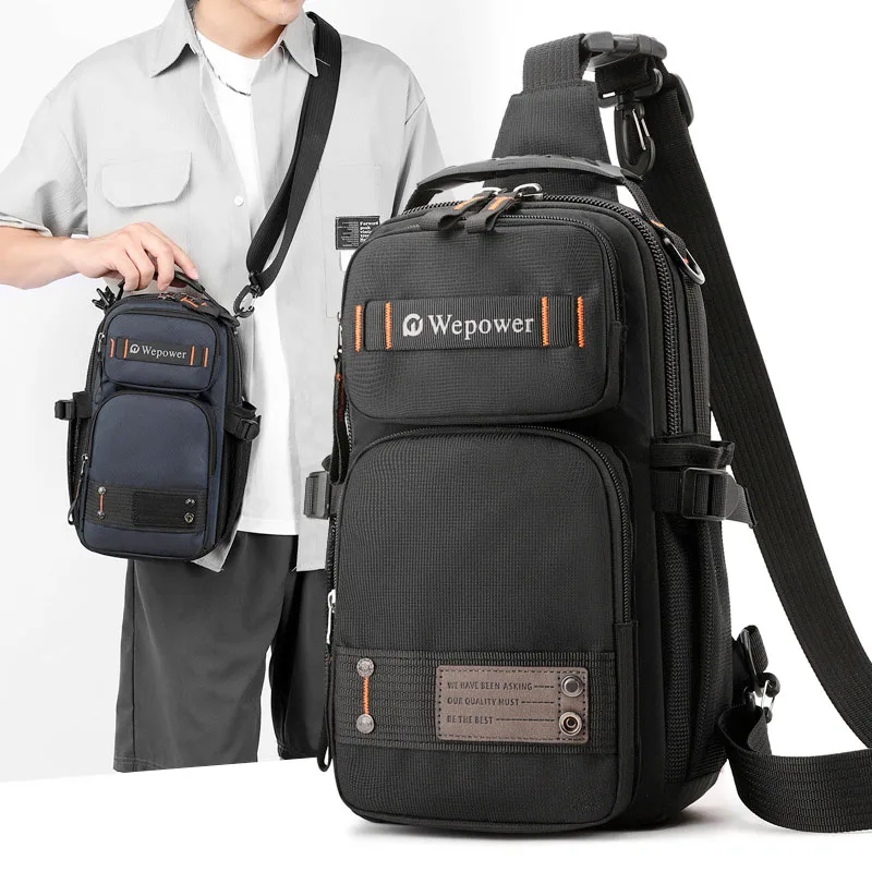 

Exclusive Waterproof Men's Stylish Chest Bag Outdoor Sports Shoulder Backpack Large Capacity Crossbody Bag