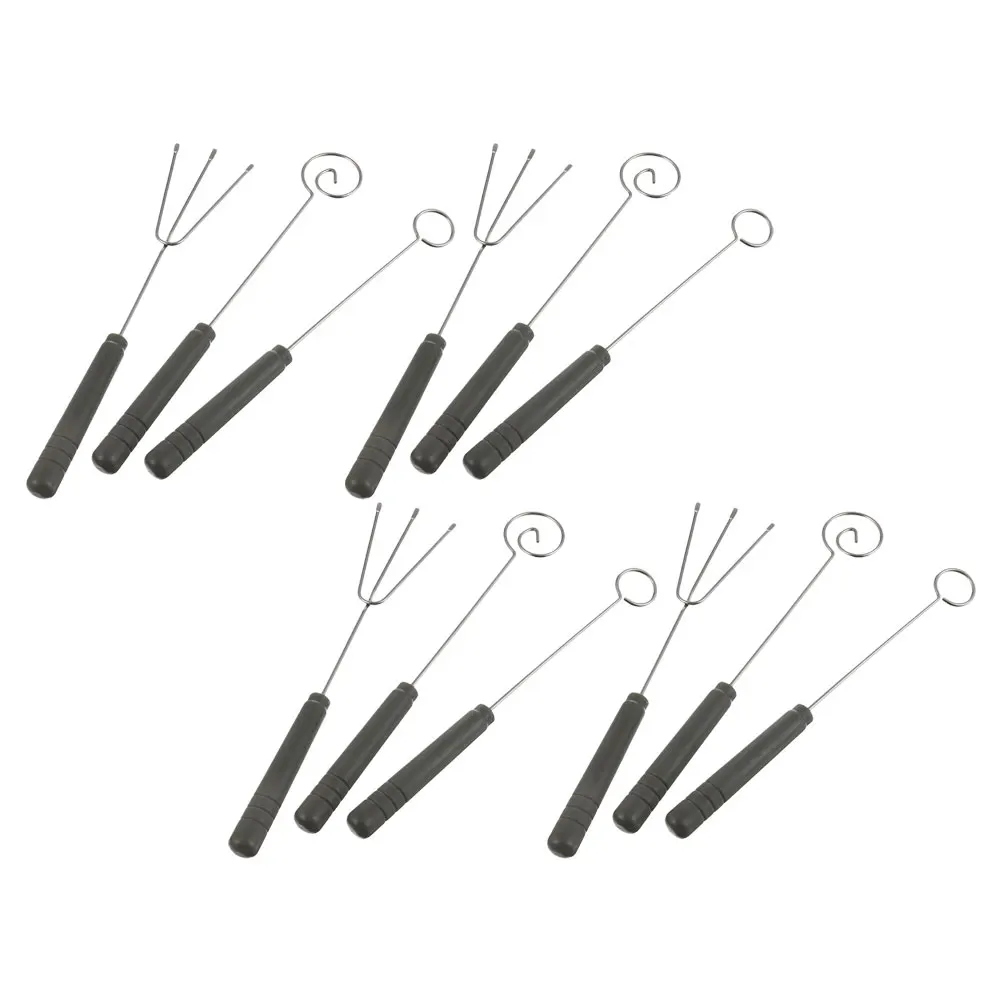 

4 set Hot Pot Forks Stainless Steel Chocolate Dipping Tools Fondue Accessories Candy Maker Set for Cheese Baking
