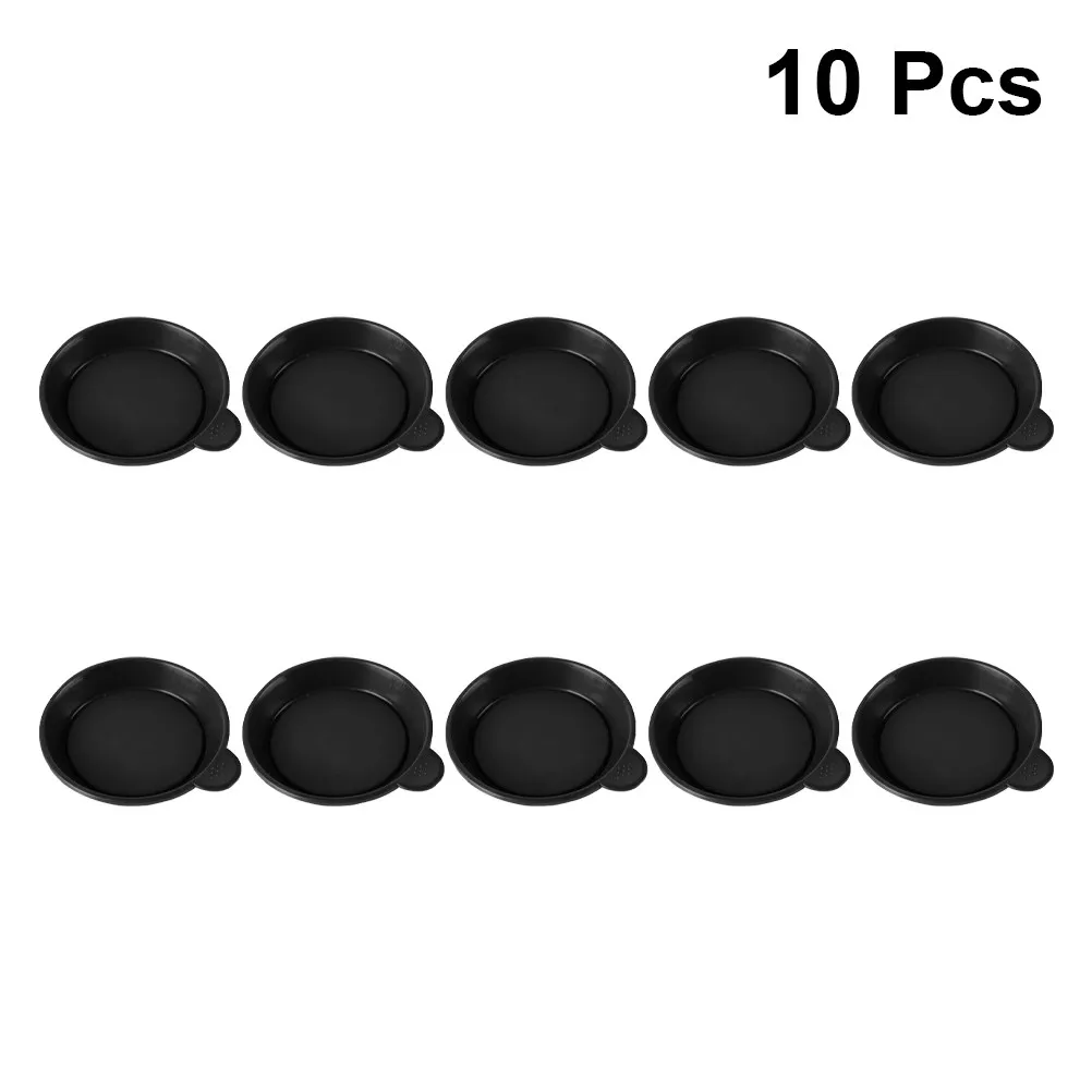 Succulent Plant Pot Saucers 10 Pack Round Red Plastic Drip Trays 68mm for Garden Balcony Bonsai