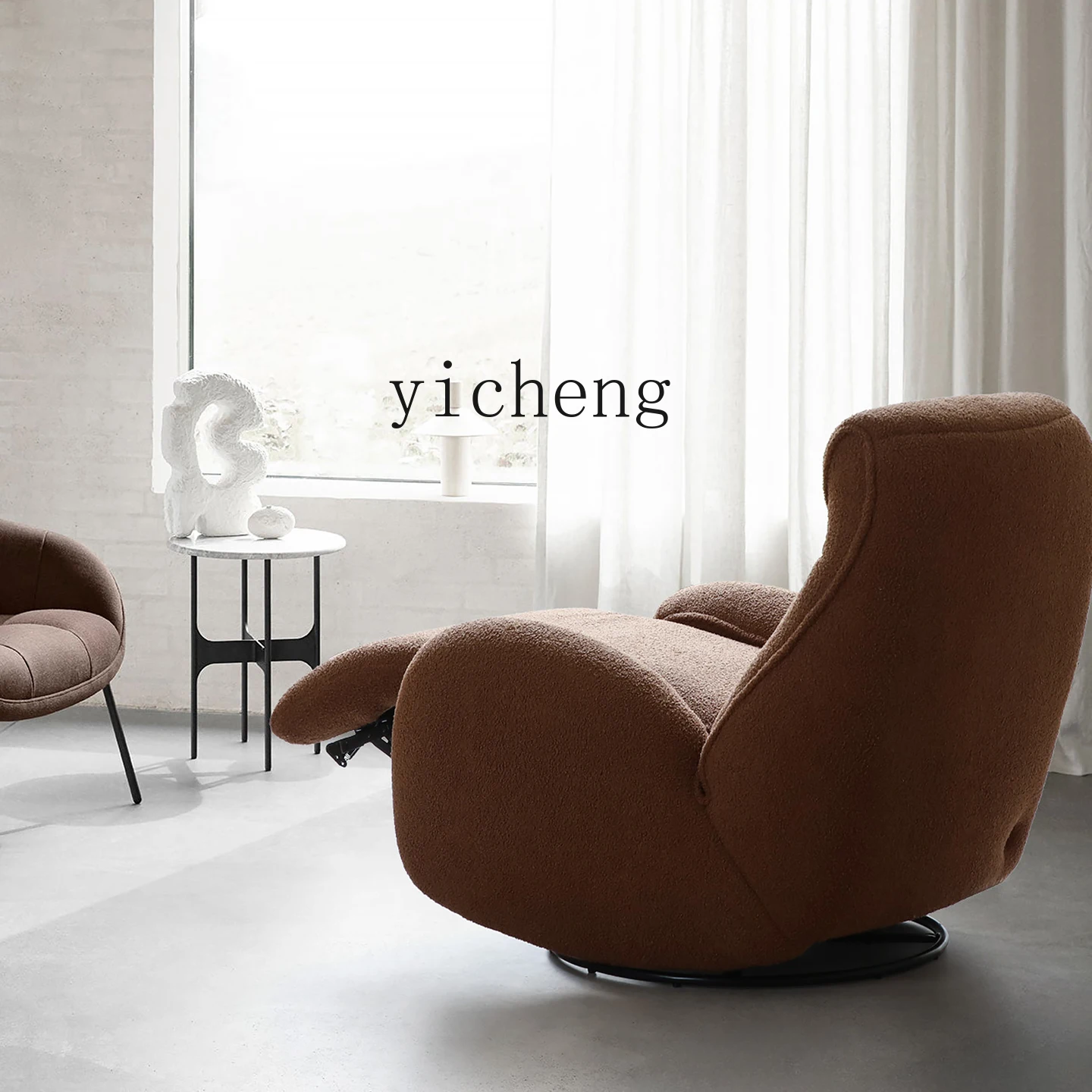 LSL Nordic Expression Colorful Electric Multifunctional Rotatable Recliner Fabric Single Sofa