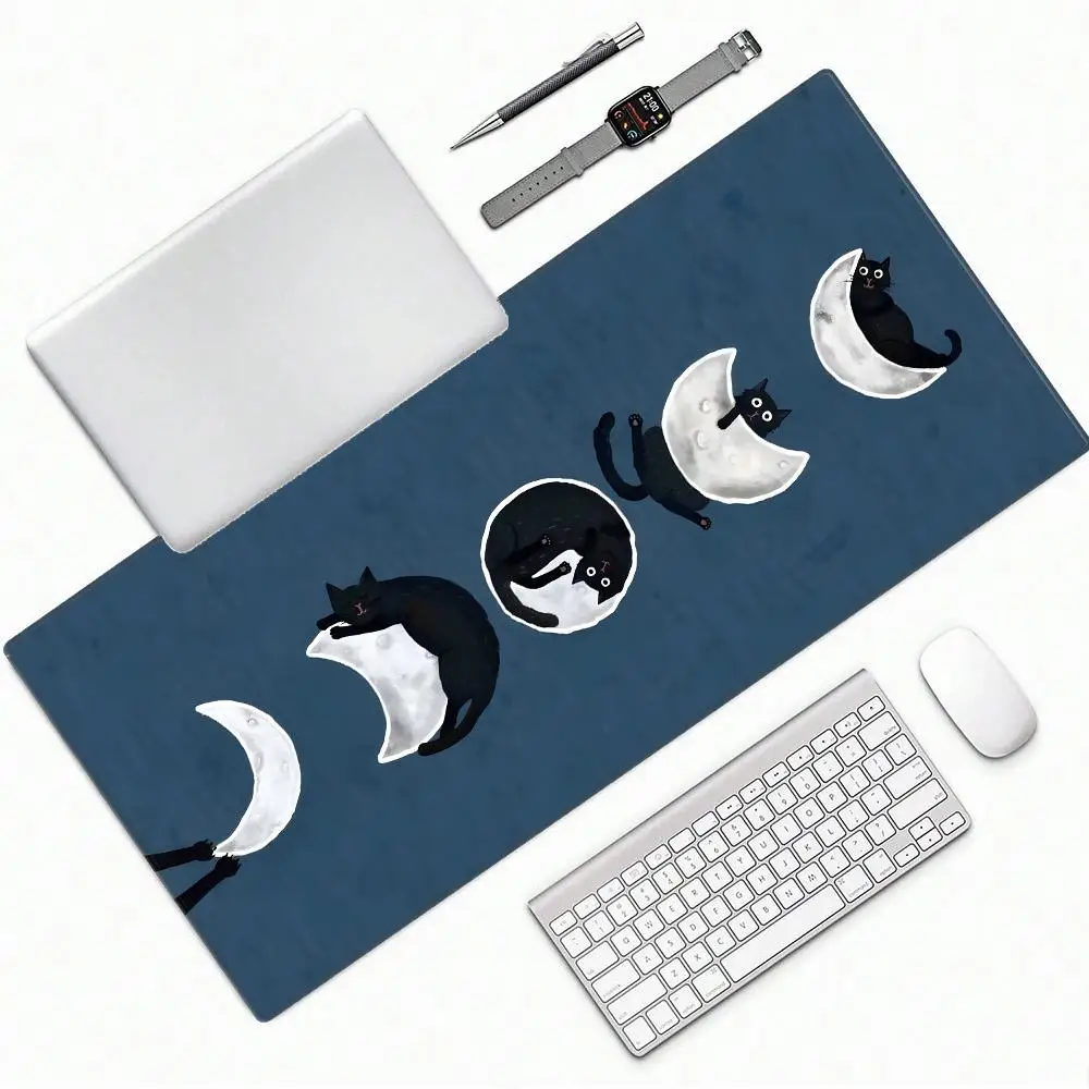 Mäusteppich XXL-Mauspad Gaming-Mauspad Niedliche Katze Maus Computer-Mauspad Minimalistische Schreibtischunterlage Schreibtischunterlage Pad