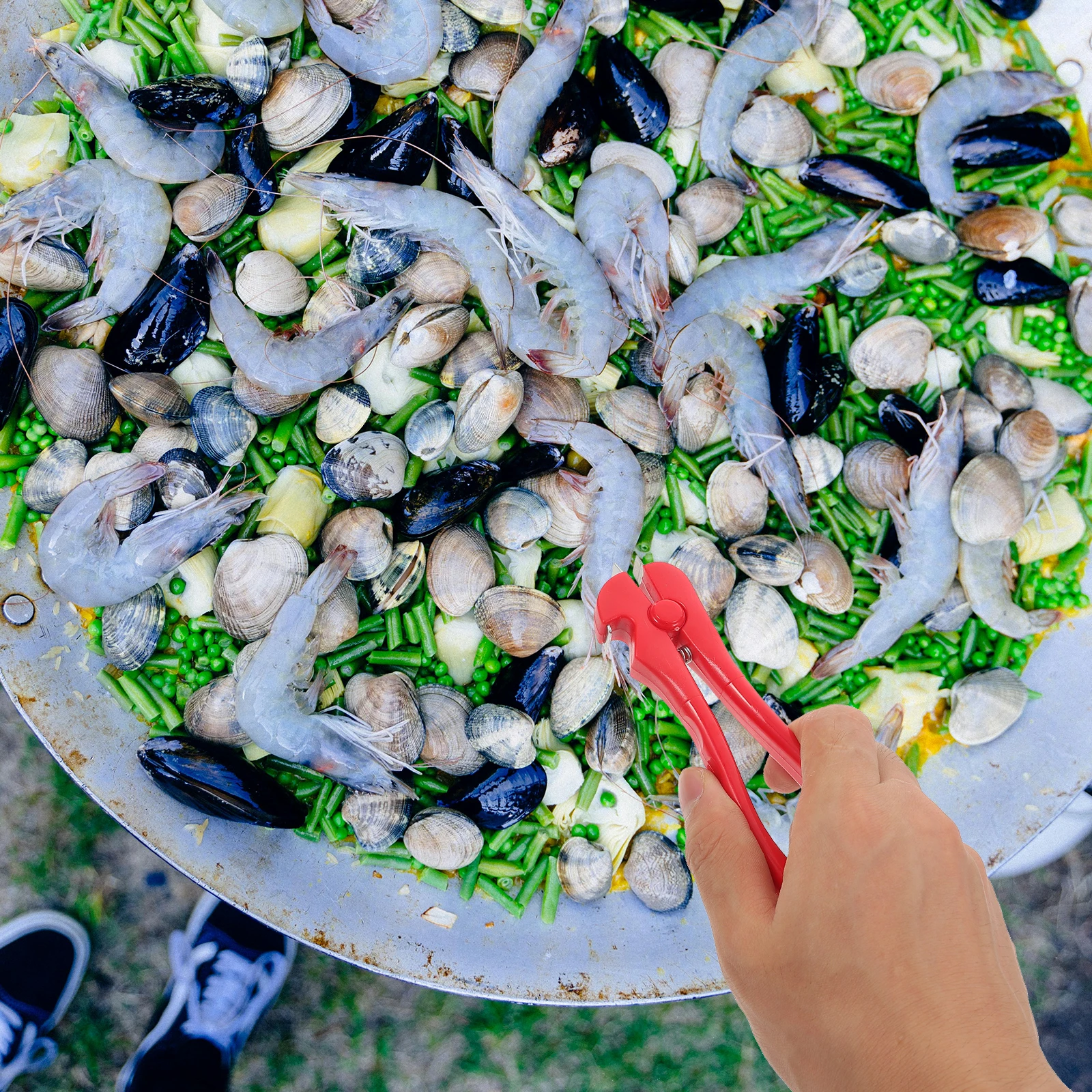 

2PCS Clam Opener Seashell Kitchen Gadgets Leveraged Tool Easy Shell Opening Home Restaurant Seafood Clamp Nut Cracker