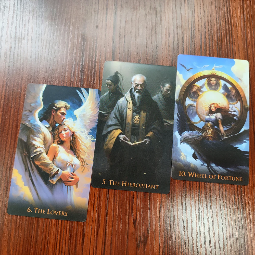 12x7cm New Weird World Divination Tarot Deck for Beginners with Guide Book