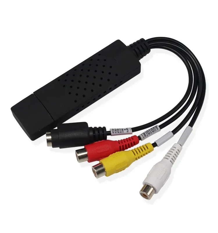 USB 2.0 Video Converter Audio Capture Card VHS Box VHS VCR TV to Digital Converter Support Win 7/8/10