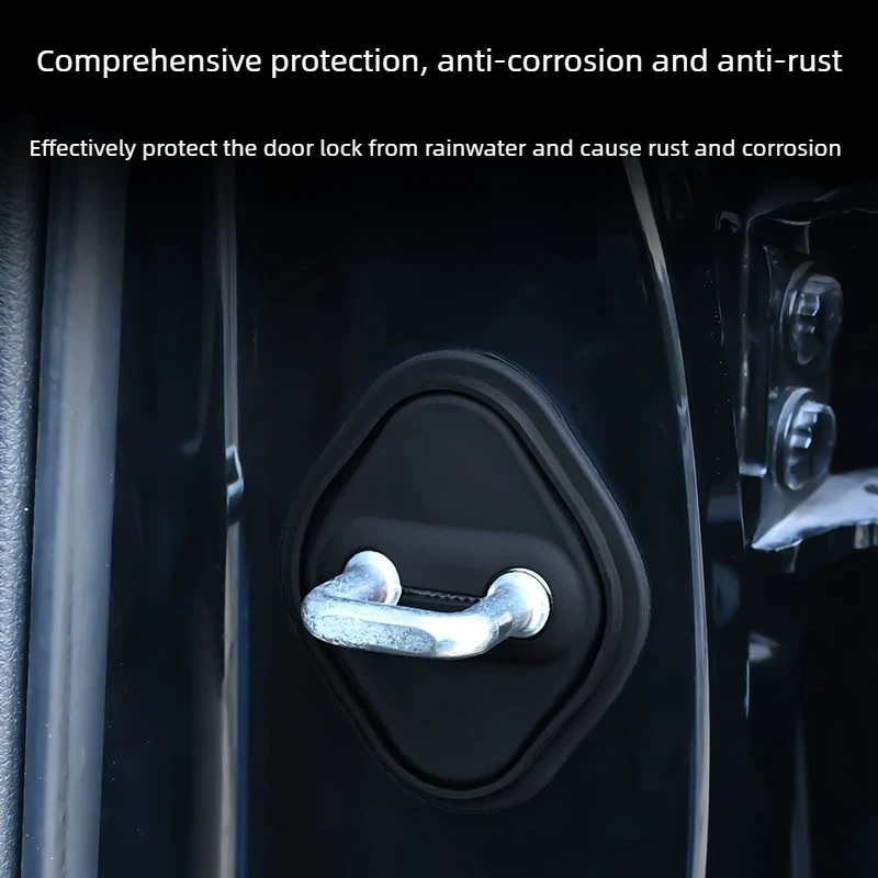 Accessories Silicone Door Lock Cover Protective Cover Special For Xiaomi SU7 Car Door Mat Decoration Interior Accessories Tools