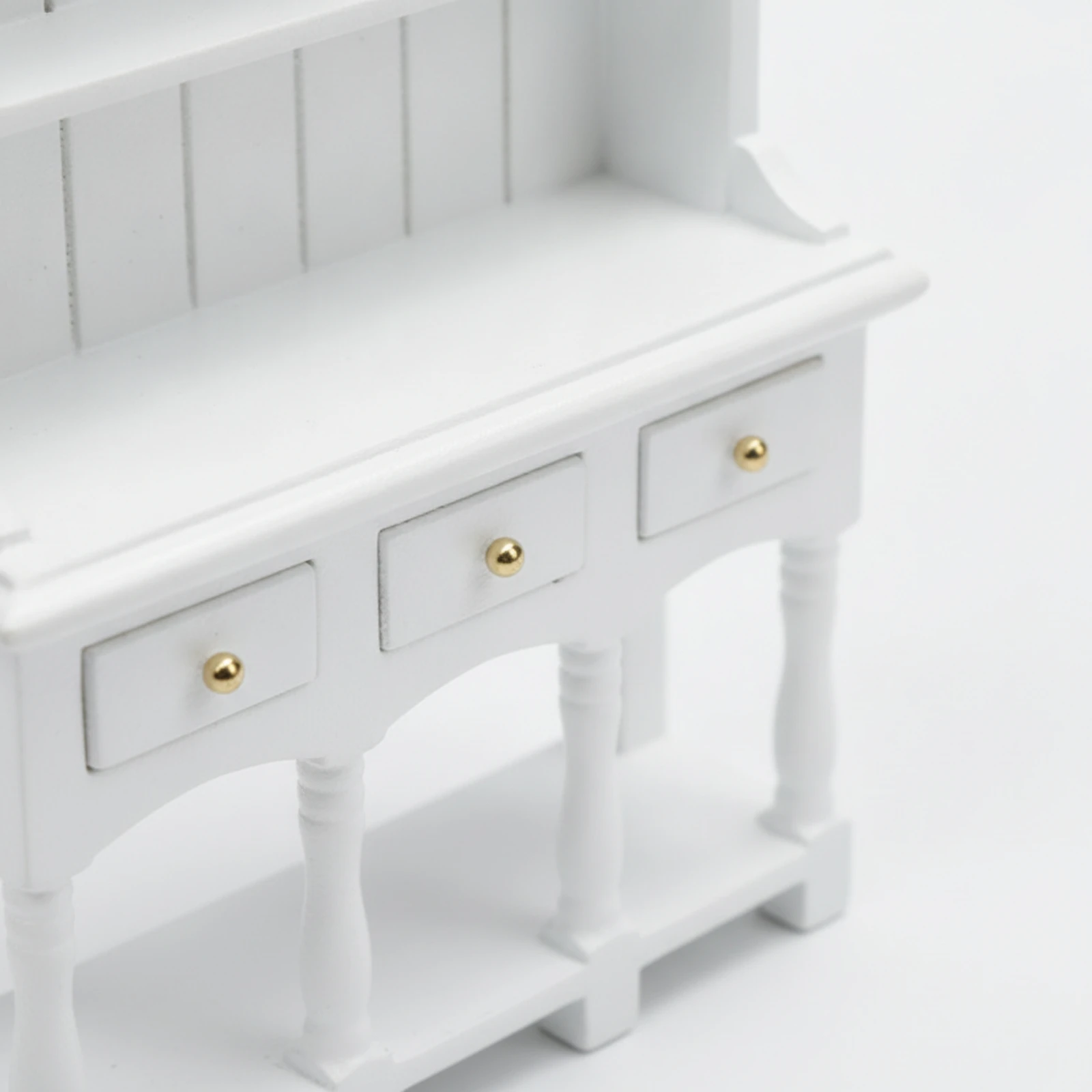 1:12 Scale Dollhouse Storage Cabinet Functional Miniature Cabinet with Drawers and Shelves Compact Exquisite Details