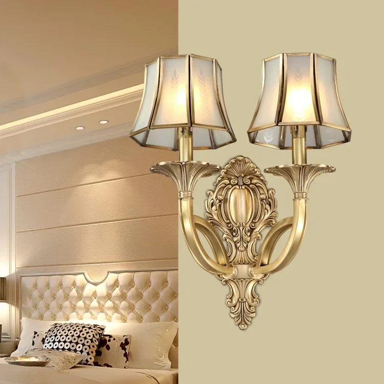 

New Arrival Hot Luxurious European Style Copper Wall Lamp Living Room Lights Luxury Wall Lamp Free Shipping