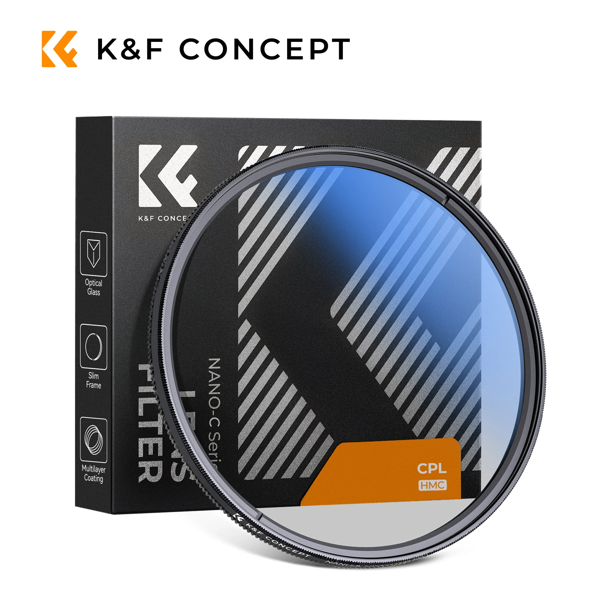 K&F CONCEPT MC CPL – filtr polaryzacyjny o smukłej konstrukcji, okrągły, 37 mm, 40,5 mm, 43 mm, 46 mm, 49 mm, 52 mm, 55 mm, 58 mm, 62 mm, 67 mm, 72 mm, 77 mm, 82 mm.