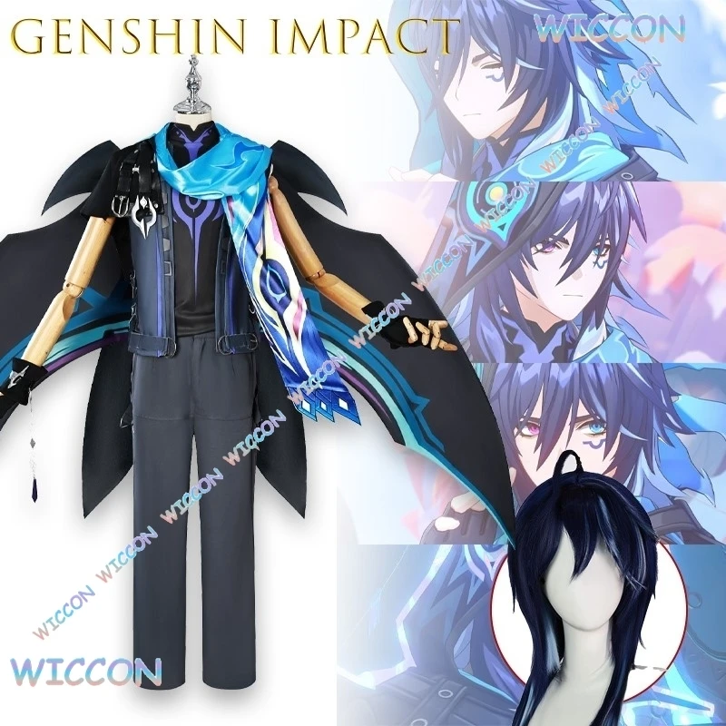 

Косплей Оррон Косплей Костюм Genshin Impact для взрослых Карнавальная форма Парик Костюмы Женщины Disfraz Mujer Хэллоуин