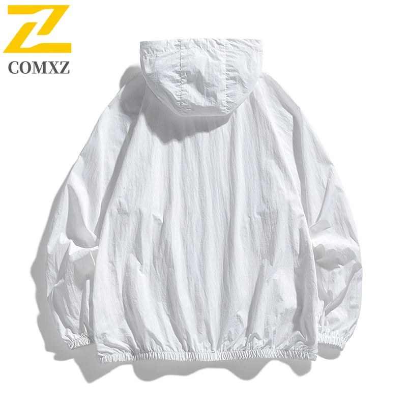 Summer Hooded Sunscreen Clothing Men's Casual Lightweight Thin Breathable UV Coat Couple Travel Quick-drying Skin Windbreaker