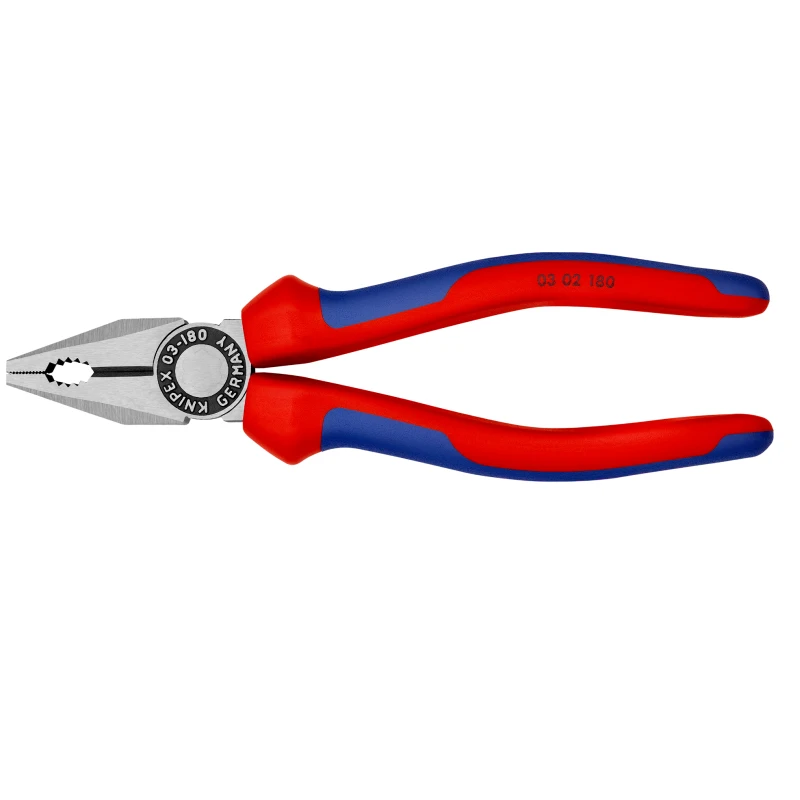 KNIPEX 03 02 180 Combination Pliers High Hardness Sharp Blade Cut Flat Wear Resistant Durable Simple Operation