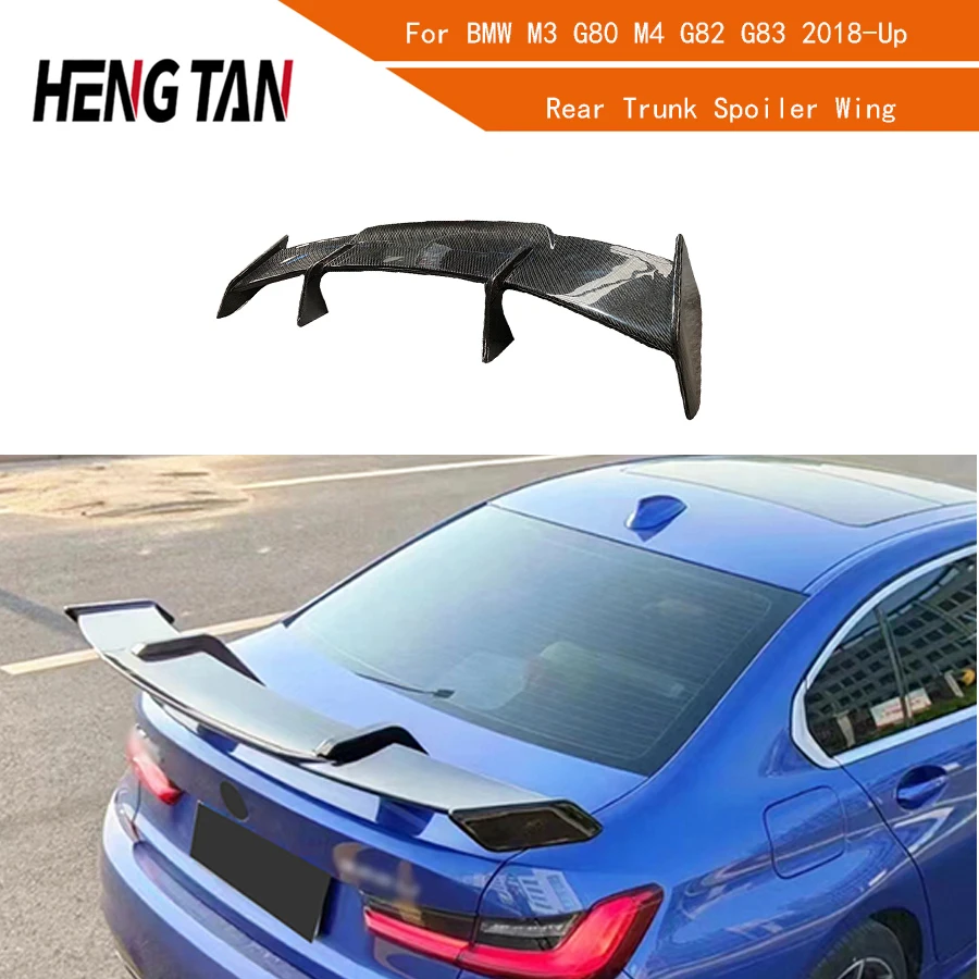 For BMW M3 G80 M4 G82 G83 2018+ Carbon Fiber Car Rear Trunk Spoiler Rear Wing Tail Wing Parts Upgrade Body kit