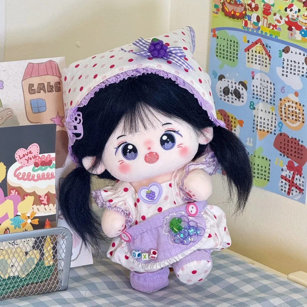 

Cute Multi Color 's Clothes Hand-made Multiple Styles Hoodie Set Gift Dolls Accessories Strap Pants 20cm Cotton