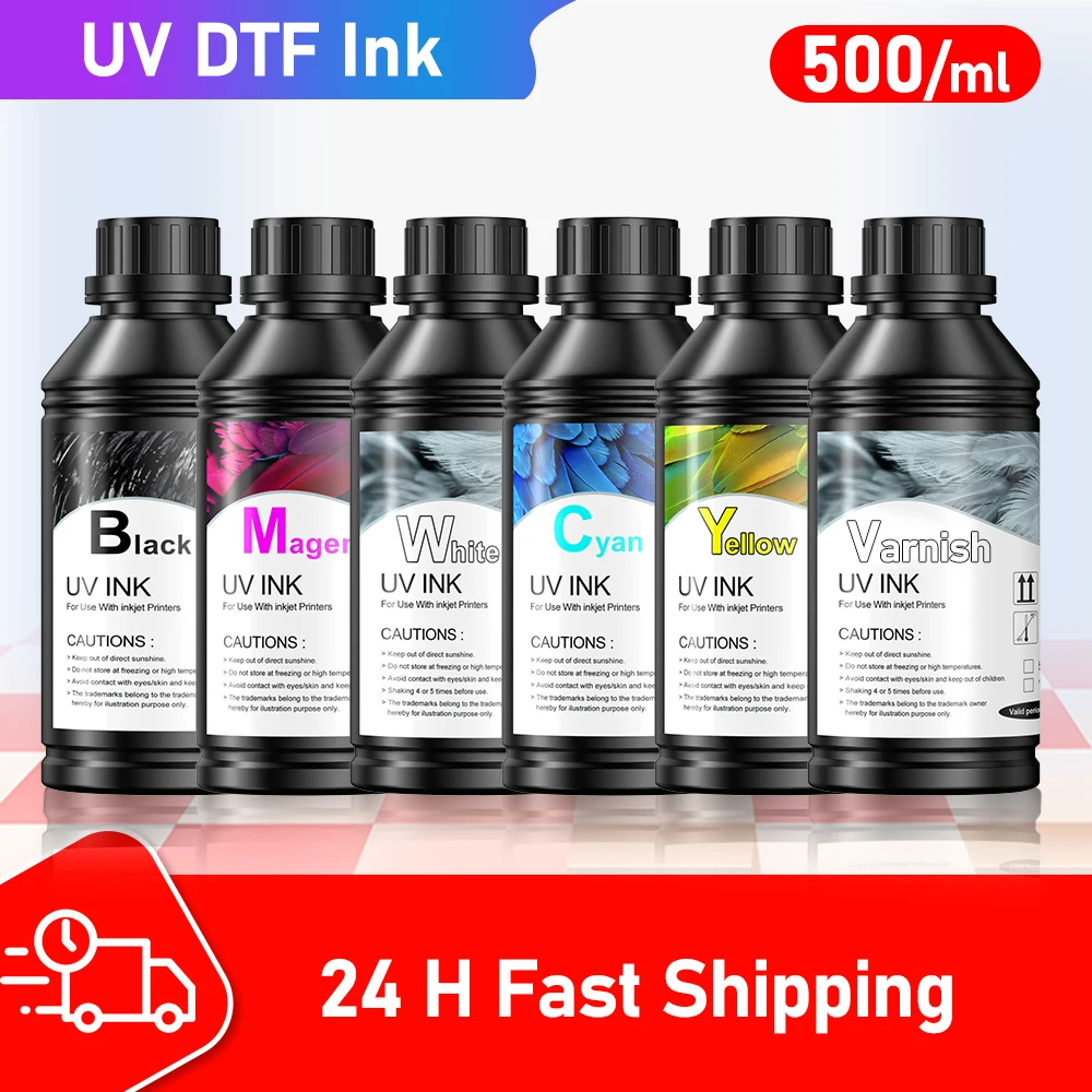 

500ML LED UV Ink Universal UV Curing Ink For Epson L800 L805 L1800 R290 R330 1390 1400 1410 1500W DX5 DX7 UV Flatbed Printer ink