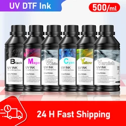 500ML LED UV Ink Universal UV Curing Ink For Epson L800 L805 L1800 R290 R330 1390 1400 1410 1500W DX5 DX7 UV Flatbed Printer ink