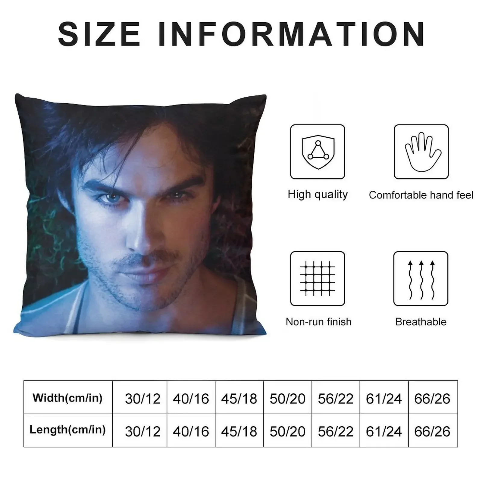 Ian Somerhalder Throw Pillow Pillowcases Cushion Covers Sofa Room decorating items pillow