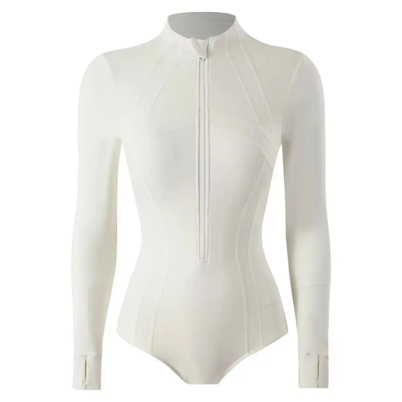 

Jellyfish Wetsuit Snorkeling Surfing Long Sleeve Sunscreen Quick Drying Women's Skinny One-piece Triangle Swimsuit