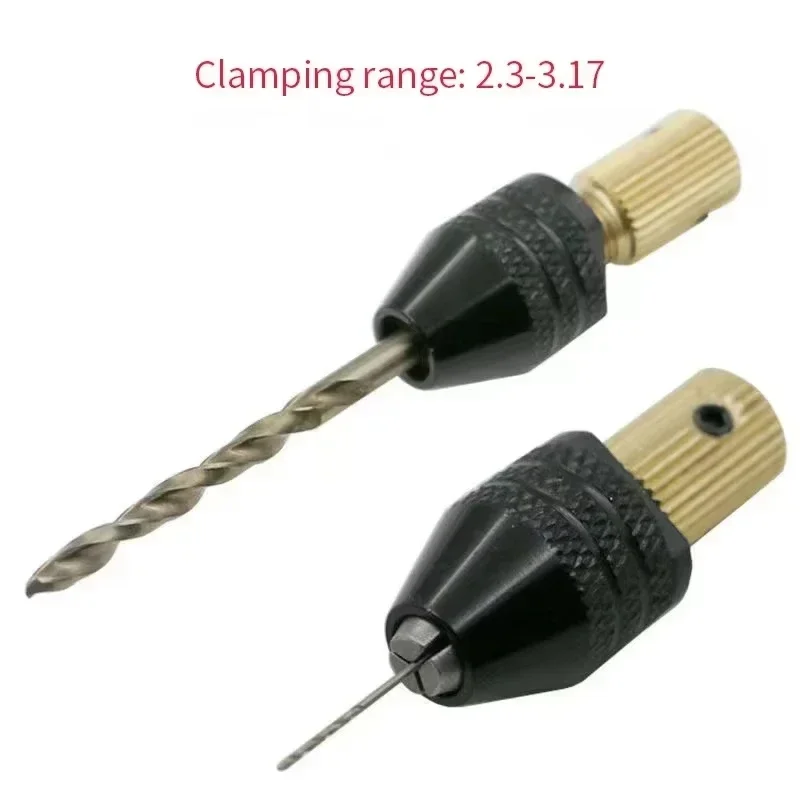 Mini mandril de broca mandril cartucho gravador pinça mandril motor elétrico eixo fixação braçadeira 0.5-3.2mm mudança rápida mandril