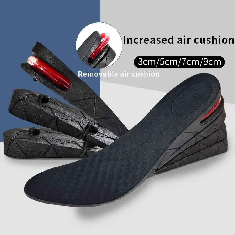 

1Pair Invisible Height Increase Insole Cushion Height Adjustable Shoe Heel Insoles Insert Taller Support Absorbant Foot Care Pad