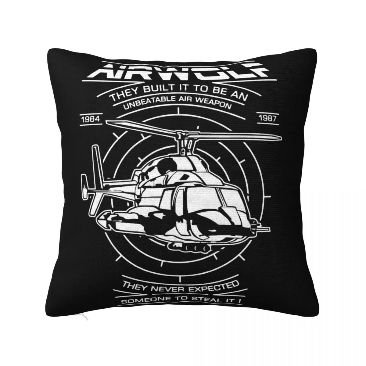 Airwolf Supercopter Mens Swea Cool Women Men Pride Kawaii Anime Rap Humour Novelty Wholesale Pillow Case