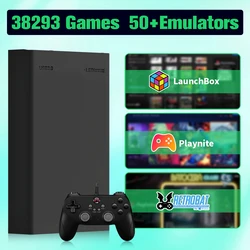 Hyper Base MIX 500G Retro Gaming Hard Drive Disk Game Console for PS3/PS2/SWITCH/XBOX/PS1/N64/DC/WII/WIIU 38293 Games for WIN PC