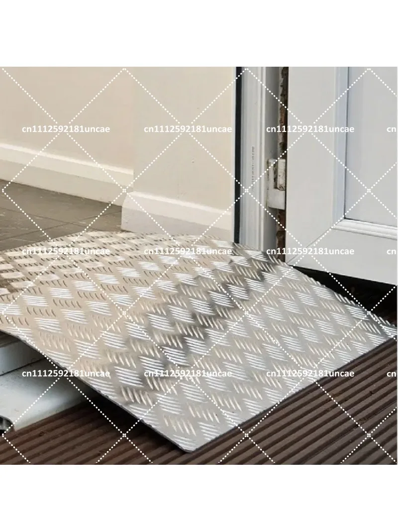 Aluminum Alloy Threshold Ramp for Wheelchair, Lightweight Portable Driveway Curb Ramp for Mobility Scooters and Strollers