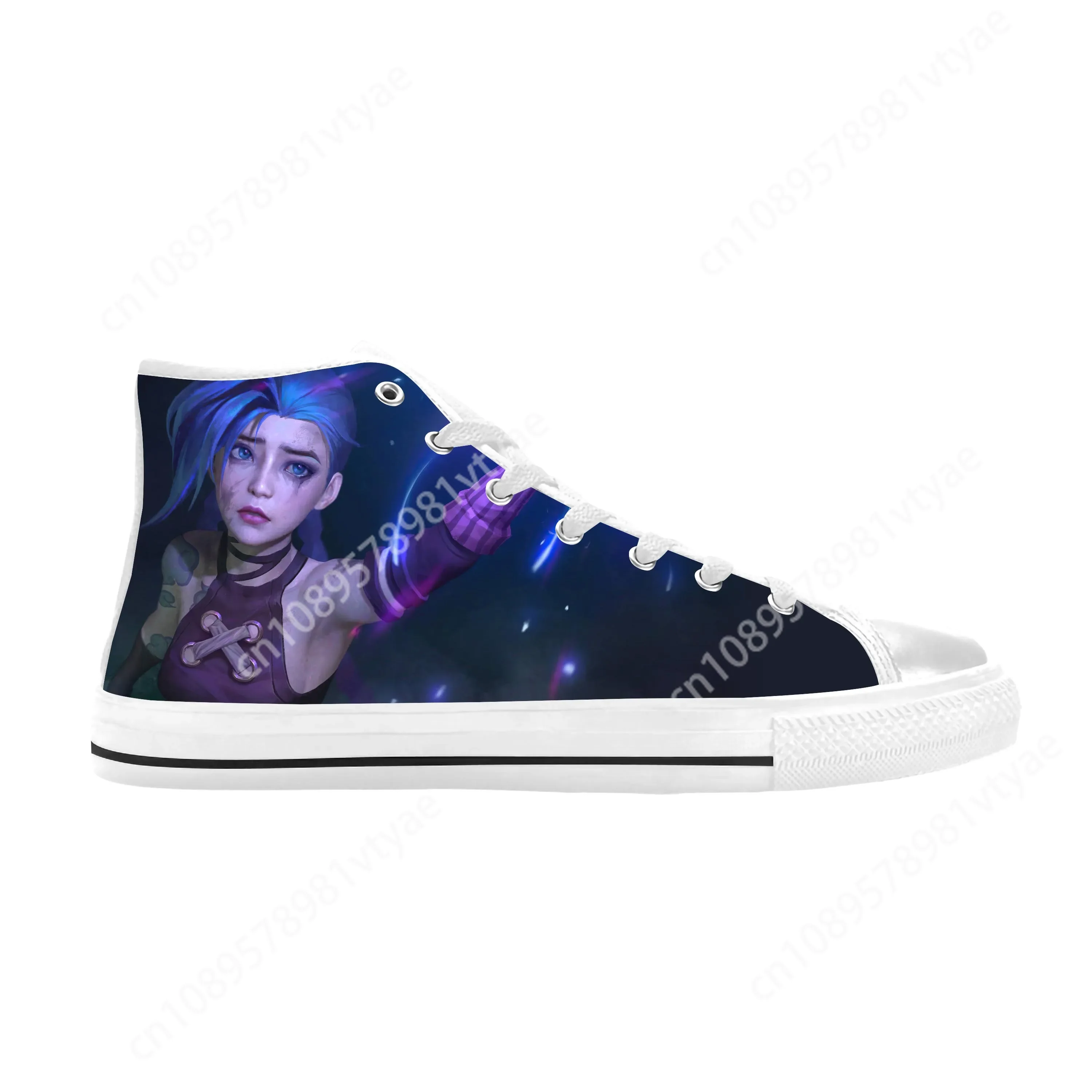 

Jinx Arcane League of Legends Lol Game Anime Cute Casual Cloth Shoes High Top Comfortable Breathable 3D Print Men Women Sneakers