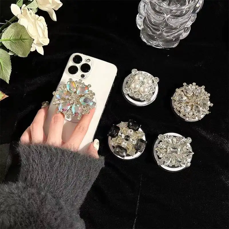 INS Leuke en charmante diamantset Magnetische standaard Telefoongreep Tok Grip Tok-standaard gebruikt voor Magsafe-accessoires
