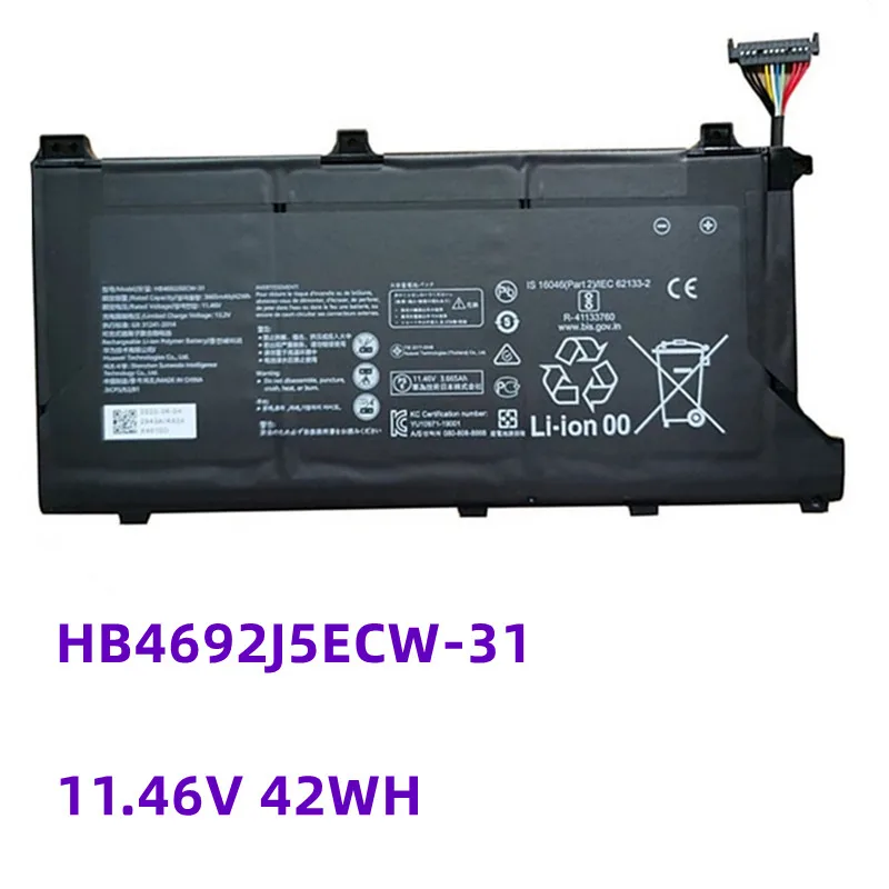 

HB4692J5ECW-31 Laptop Battery For Huawei MateBook D 15 (2020) 15-53010TUY BohL-WDQ9HN BoB-WAH9P HNL-WFP9 HNL-WFQ9 42WH/3665mAh