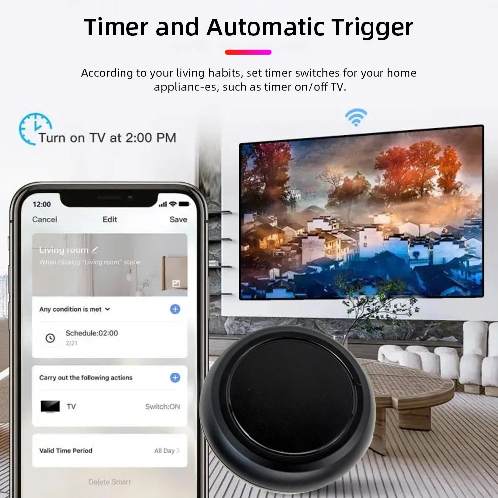 Tuya WiFi IR Remote Control Smart Universal for TV Air Conditioner Alexa Remote Control Work with Google Home Yandex Google