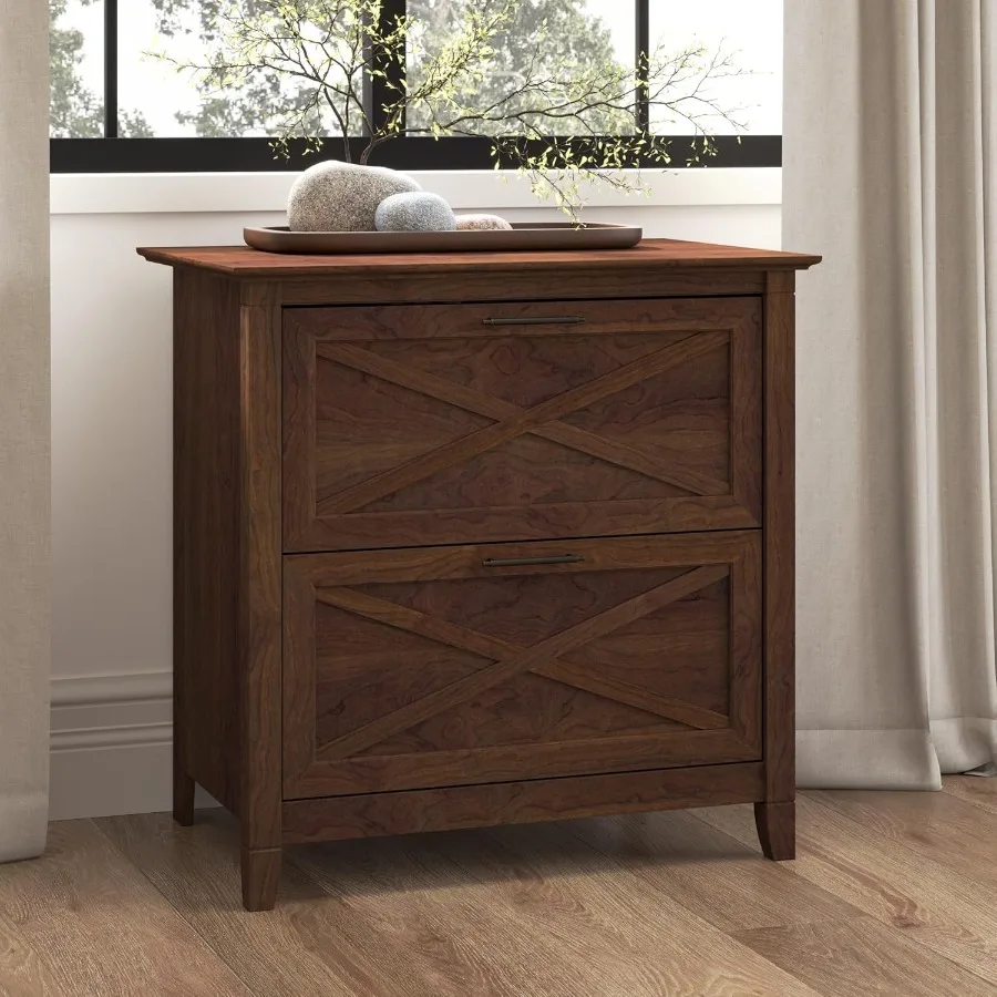 Key West 2 Drawer Lateral File Cabinet in Bing Cherry