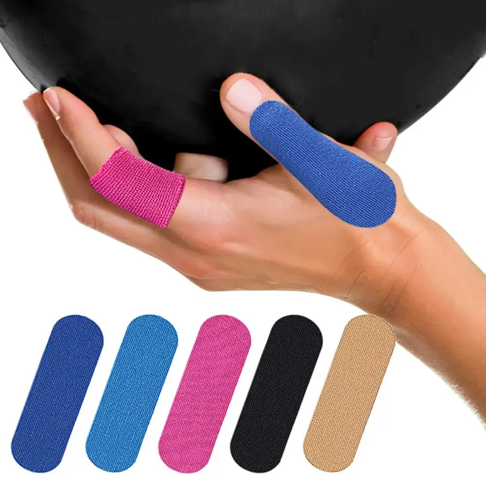 20pcs Self-Adhesive Bowling Thumb Tape Bowling Throw Basketball Shooting Finger Guard Weightlifting Elastic Band