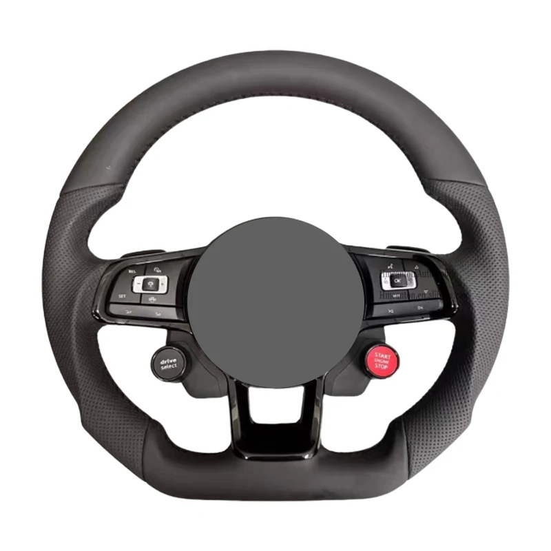 

Новейший дизайн, перфорированная кожа для Volkswagenr, 8-кнопочный Passat Golf Jetta Tiguan Polo Bora Arteon 2010-2025, автомобильный руль