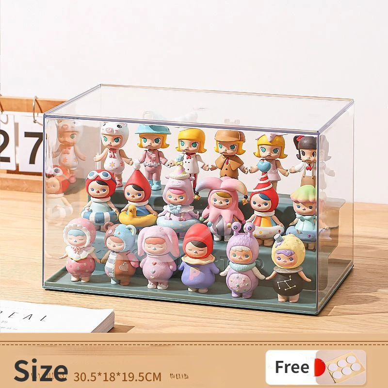 YiliYa Présentoir en Acrylique Transparent, 3 Niveaux Support Figurine pour Présentation