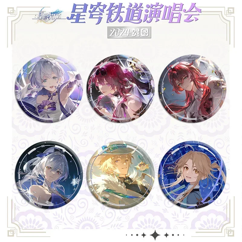 

Anime Honkai Impact 3 Jingliu Kafka Aventurine Yanqing Robin Argenti Cosplay Badge Brooch Backpack Decorate Xmas Gift