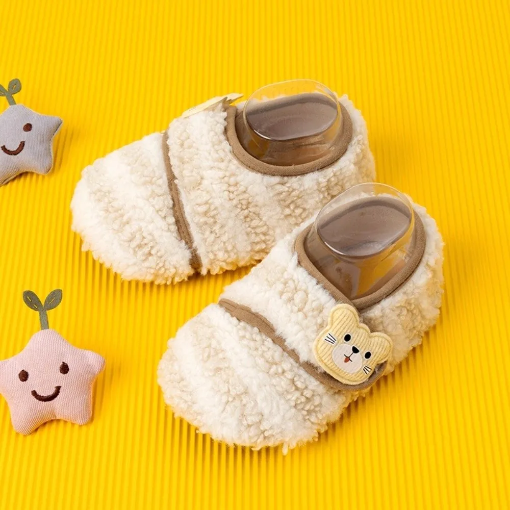 

Fashion Soft Warm Baby Slippers Anti-slip Baby Walking Shoes Floor Sock Shoes Winter