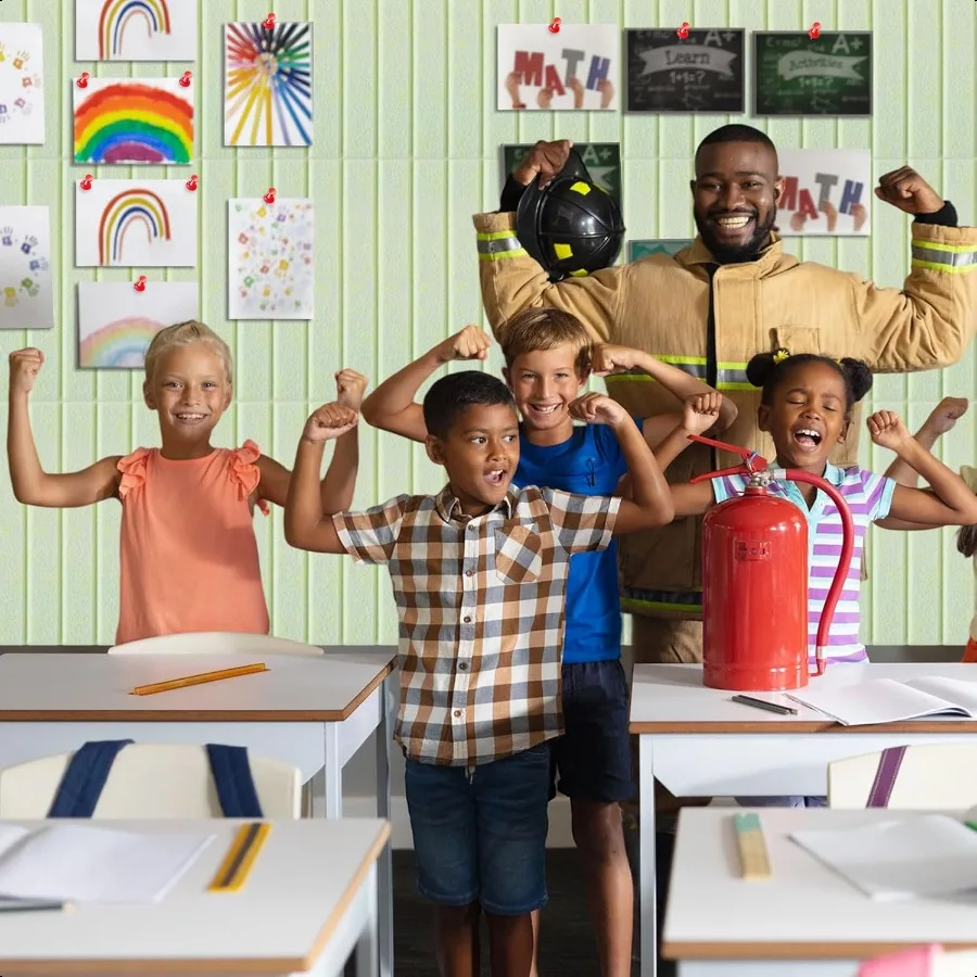 12 حزمة 47 "× 35" لوحة الفلين الكبيرة البديلة ورأى لوحة الإعلانات بلاط الحائط مع لاصق مربع آمن بلاط الفلين الكبير لفة f #6