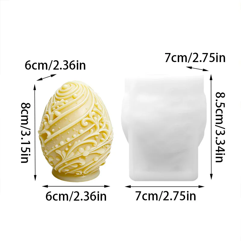 Vintage Easter Egg Candle Mold 2