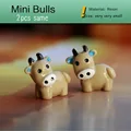 2pcs Brown Bulls