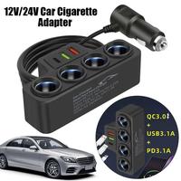 Car Phone Charger Cigarette Lighter Adapter 3.1A USB QC 3.0 PD 3.1A 12V 24V Dual USB Socket Car Adapter Accessories 2025