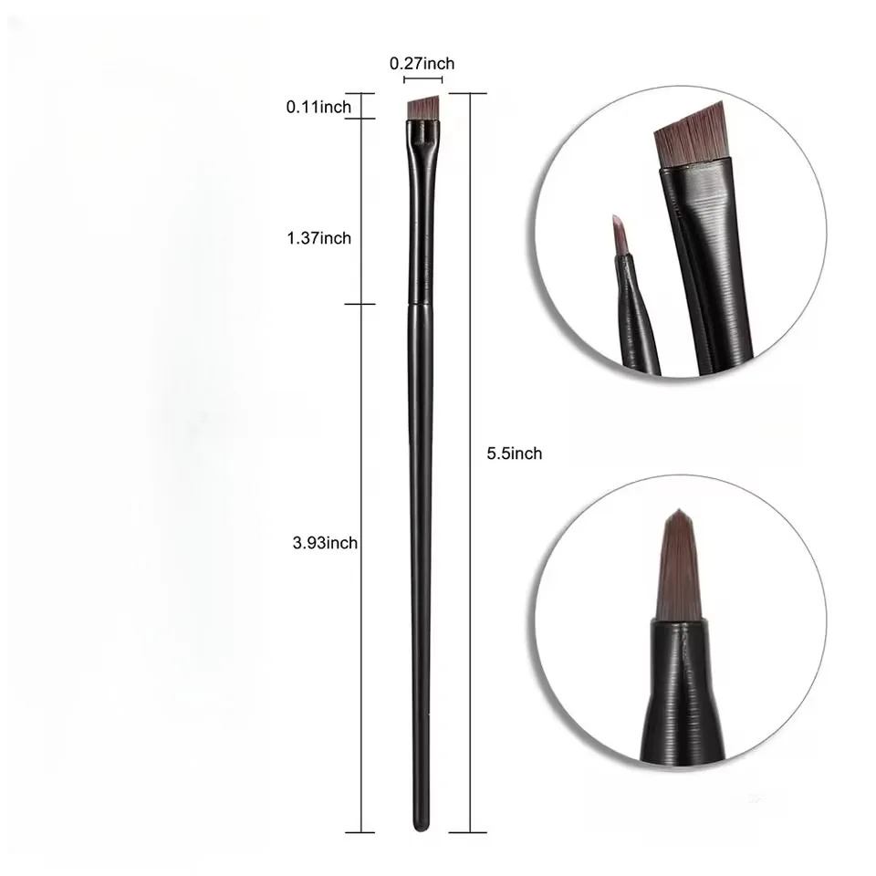 Abgewinkelter Eyeliner-Pinsel – Präziser Augen-Make-up-Pinsel für die unteren Wimpernlinie und die Innenecke