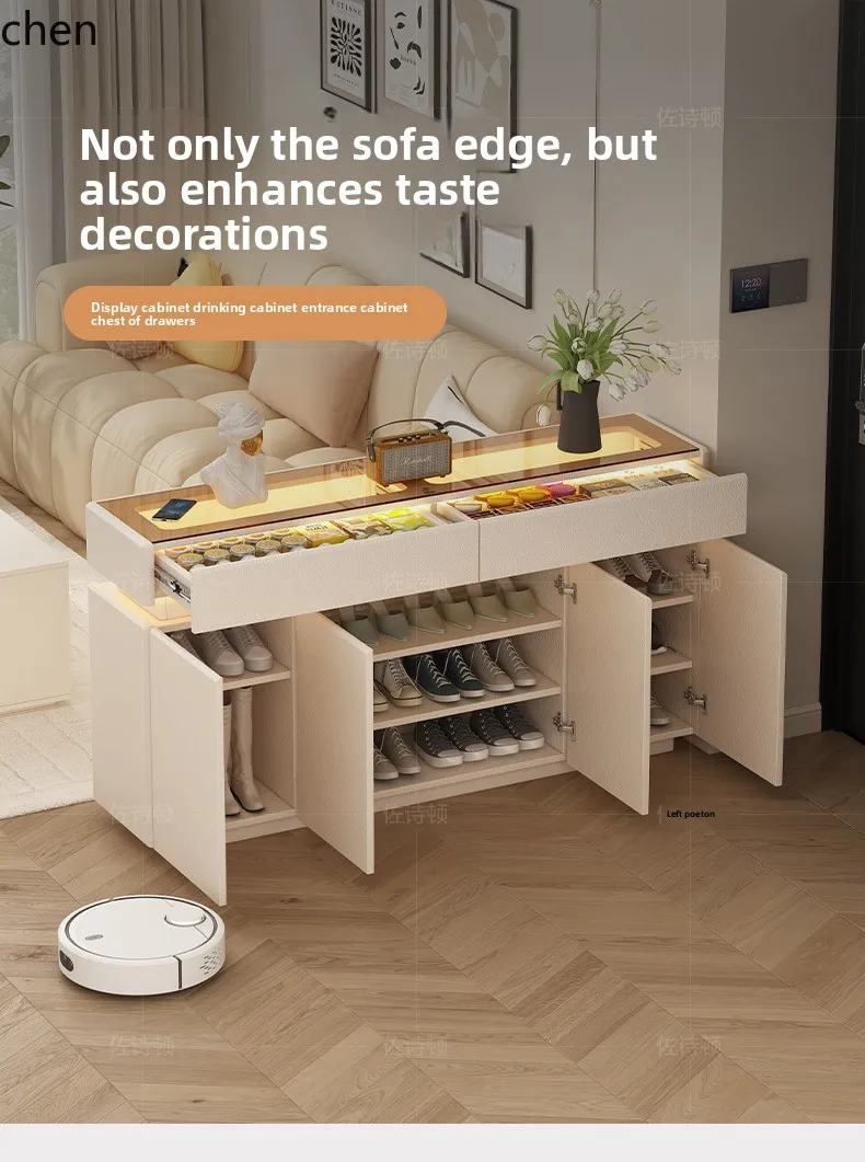 ZMLHome Door Express Shoe Cabinet Locker Integrated 2-in-1 Large Capacity Multi-layer Super Cabinet