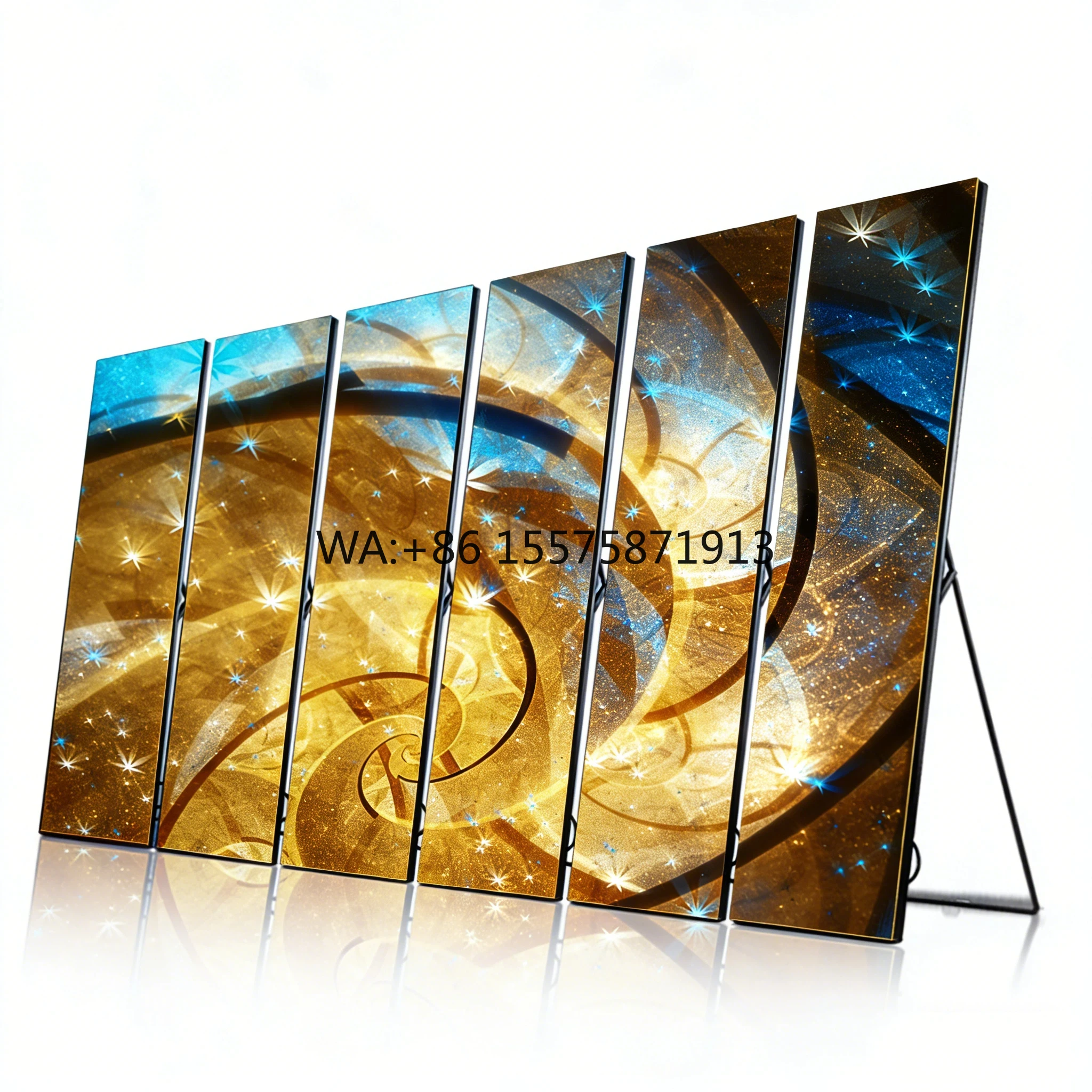 Movable Foldable 4K HDR10+ LED Poster Display P2.5 Pixel Pitch WiFi Stand Digital Signage Shopping Malls Retail Store Showcase