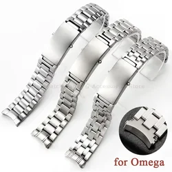 18mm 20mm 22mm Stainless Steel WatchBand for Omega Seamaster 300 for Speedmaster Ocean Series Solid Buckle Men Sport Bracelet